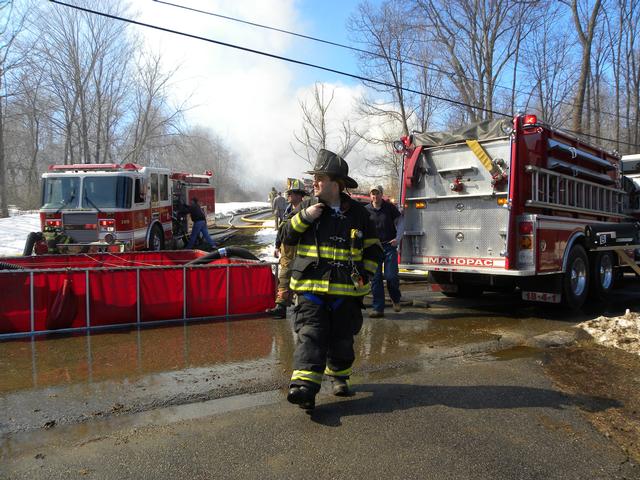 Mutual Aid to Somers FD. Deputy Chief Lombardo